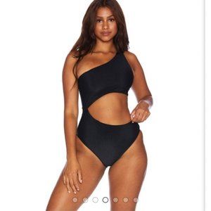 beach riot celine one piece black size large